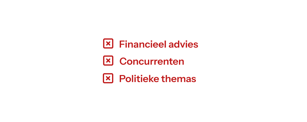 Een visuele weergave van veiligheidsinstellingen of grenzen