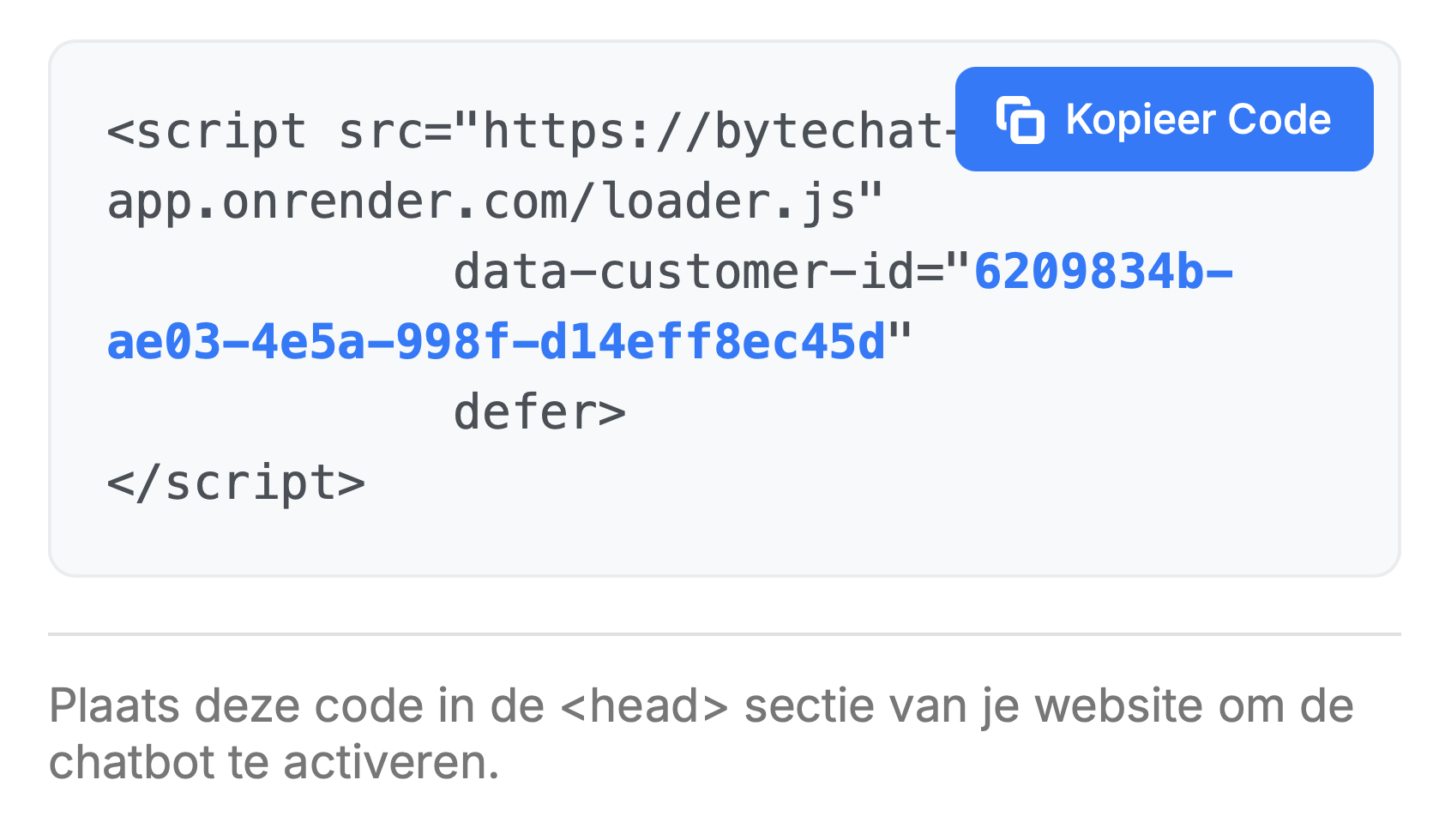Code op een computerscherm